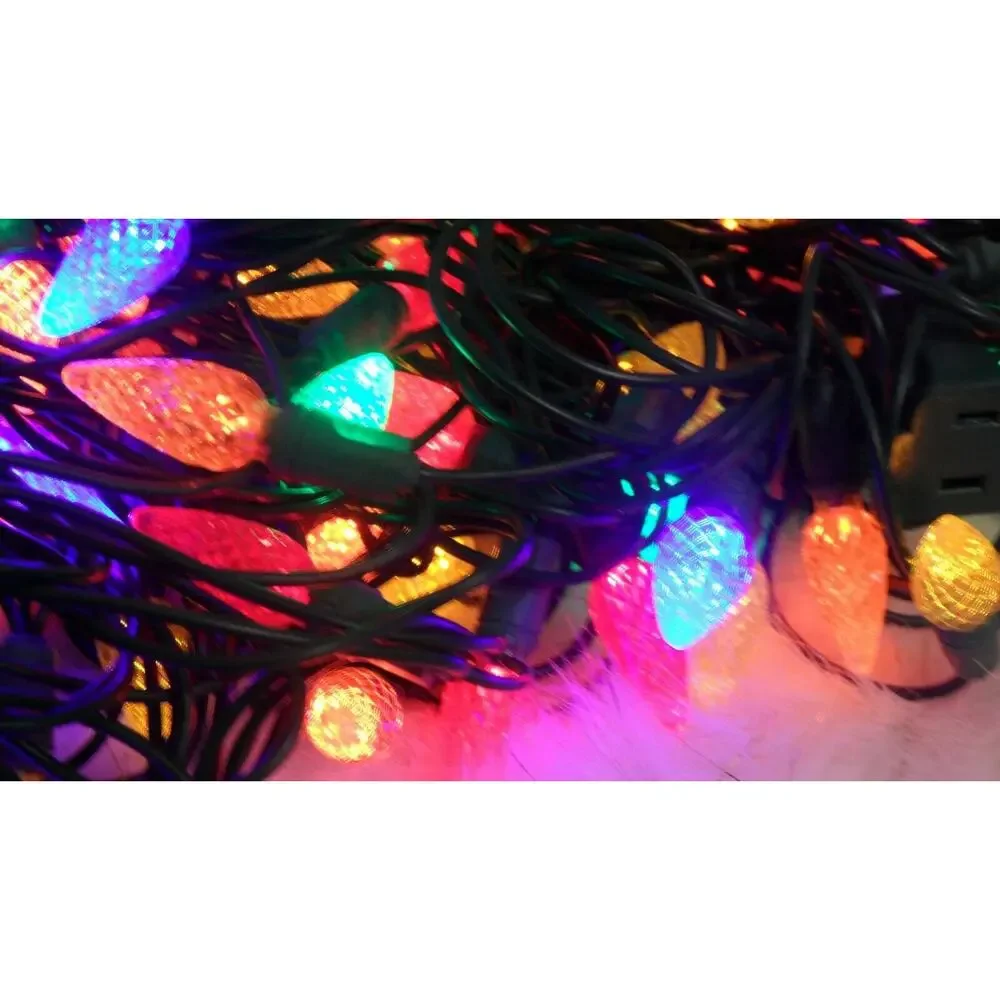 Holiday Time 25-Count C9 Multi-Color LED Christmas Light Set 14 Ft